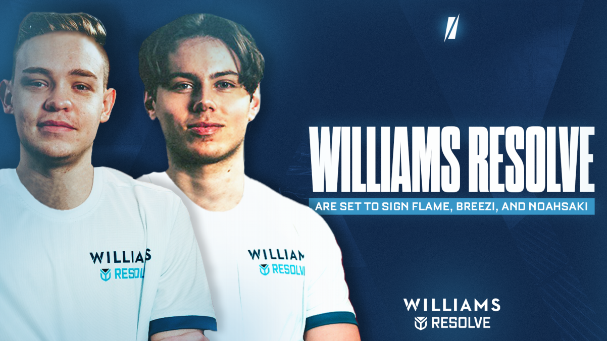 Williams Resolve expected to sign FlamE, Breezi and noahsaki